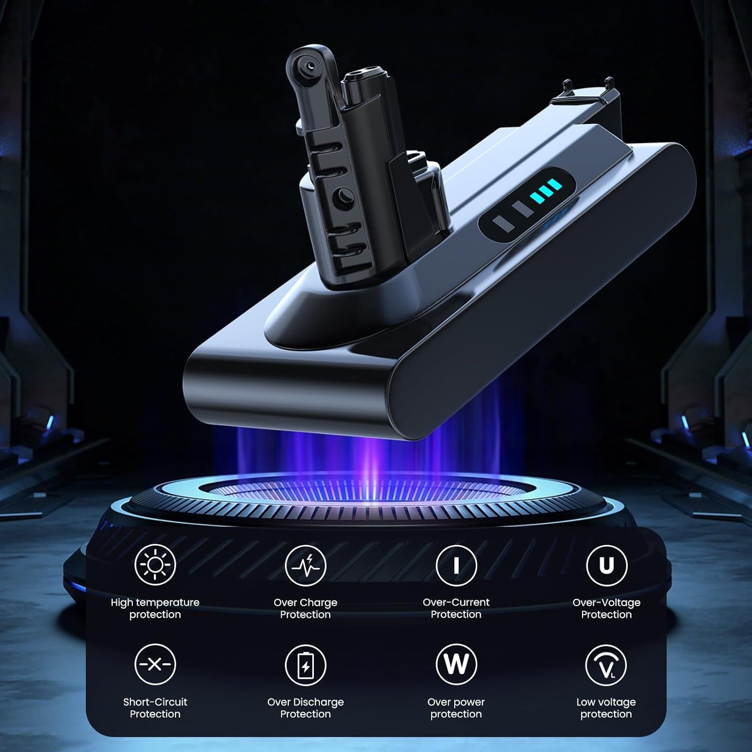 6.0 AH Akku Hohe Qualität Für Dyson V10 Animal V10 Absolute V10 Motörhead V10 Fluffy V10 Total SV12 Serise Ersatzakku (Nicht Für SV10)