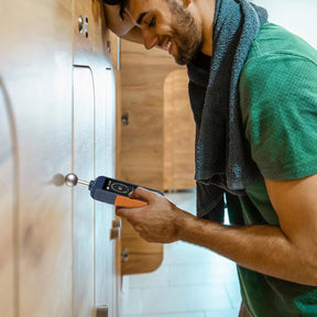 Feuchtigkeitsmessgerät, GOYOJO Holzfeuchtemessgerät Mit Lcd-Bildschirm Und Akustischem Alarm, Wiederaufladbare Feuchtigkeitsmesser Für Holz Brennholz Und Papier, Nachweis Von 5 Bis 40 Mm