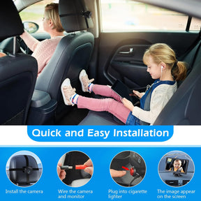 7In Baby Car Camera, 1080P IR Night Vision Baby Car Mirror with 178° Wide Angle - HD IPS Display Rear Facing Monitor, Safe Driving for New Parents, Infants, Kids & Toddlers