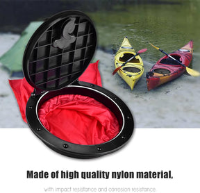Kajak-Luken, Kajak Lukendeckel Abdeckung Aus Nylon Ausgestattet Mit Schrauben Und Roter Wasserdichter Tasche Hilft, Schäden an Luken Zu Reduzieren, Kajak-Luken-Abdeckung Für Fischerei Navigation