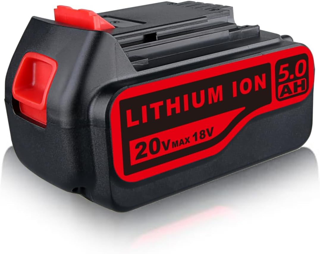 Pdstation LB2X4020 5,0Ah 18V/20V Ersatzakku Für Black + Decker 18V Akku 20V Max Li-Ion Akku Kompatibel Mit Black + Decker Akku 18V BL2018 BL2018-XJ BL1518 BL4018 LBXR20 LBXR2020
