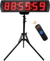 Countdown Timer, Stoppuhr Für Wettbewerbe, 5 Zoll Gym Timer Mit Stativ, Stoppuhr Sport Mit Fernbedienung, 6 Stelliges Digitales Led Display Digital Uhr, Stoppuhr Digital Für Home Gym Garage