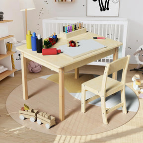 Holz Kinder Tisch- Und Stuhlset, Kleinkind Schreibtisch Und Stuhlset