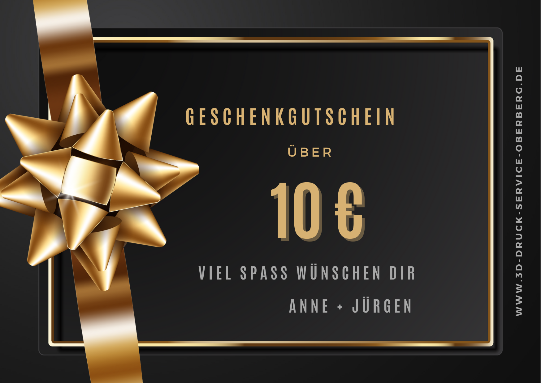 Geschenk Gutschein 10€