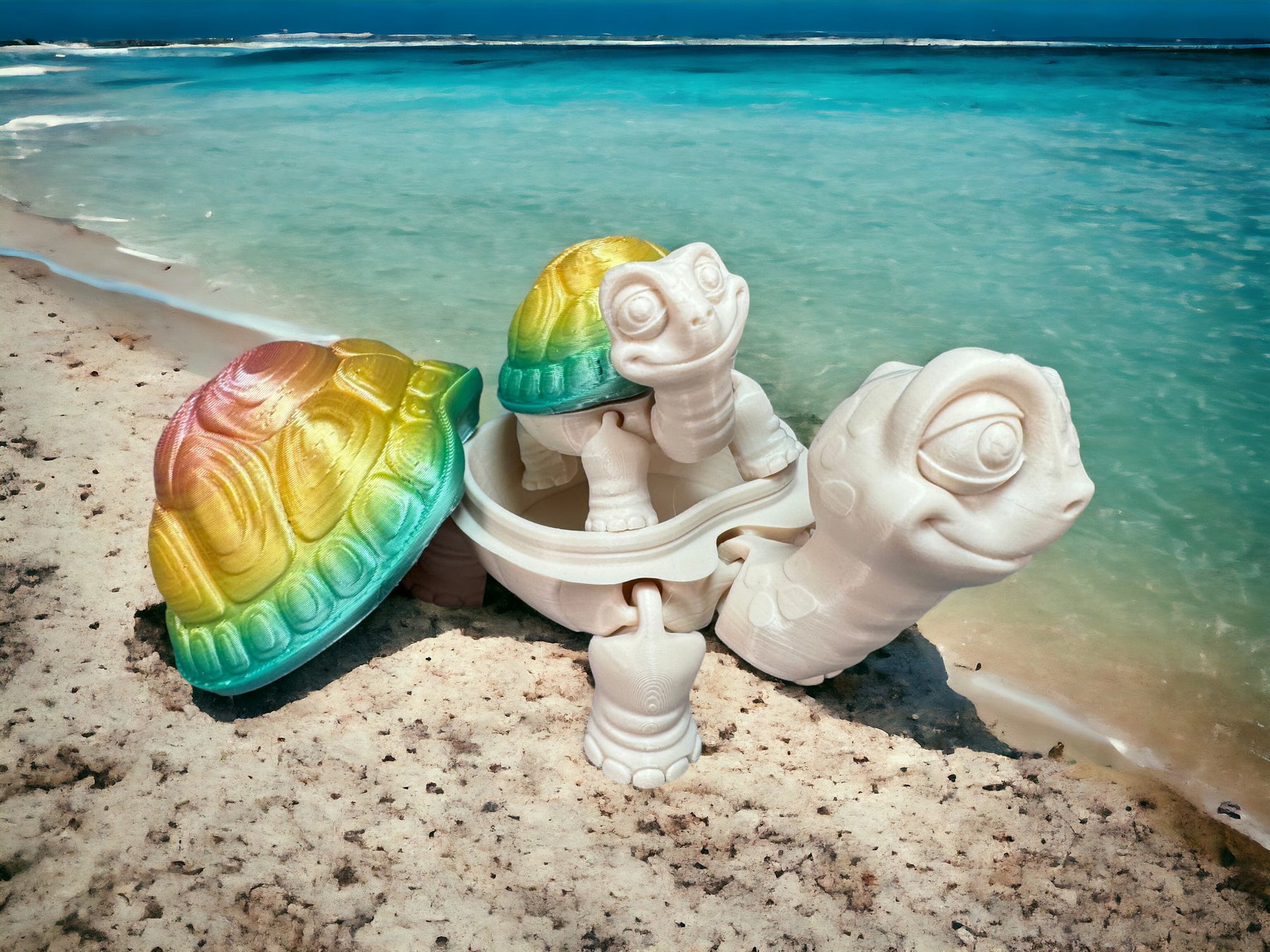 Flexible Schildkröte mit abnehmbarem Panzerdeckel