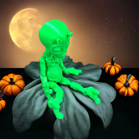 Flexibles Alien - Natürliches Spielzeug aus nachhaltigem 3D-Druck