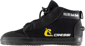 CRESSI Malmo Rock Boots 3Mm - Unisex Schuhe Neopren 3Mm Schwarz Mit Total Grip Hard Sole Maximaler Schutz Für Tauchen Und Verschiedene Wasseraktivitäten