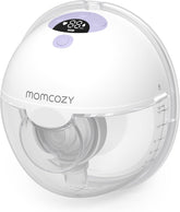 Momcozy Milchpumpe Elektrisch Tragbar Freihändig M5, Tragbare Doppelmilchpumpe Für Den Babymund, Doppelt Abgedichteter Flansch Mit 3 Modi Und 9 Stufen, Milchpumpe Elektrisch, 24 Mm (1, Violett)