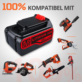 LB2X4020 20 V 5,0Ah Kompatibel Mit Black and Decker 20 V Akku Ersatz Für Black and Decker Akku Li-Ionen-Akku LBXR2020 LB2X4020-OPE LBXR20-OPE LBX4020 Für Kabellose Elektrowerkzeuge
