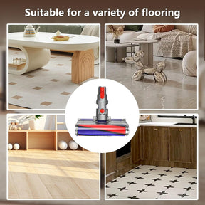 Softwalze Bodendüse Zubehör Für Dyson V8(SV10) V10(SV12) V11(SV14) V15 Staubsauger, Elektrischer Soft Roller Bürste Aufsatz Für Harte Böden