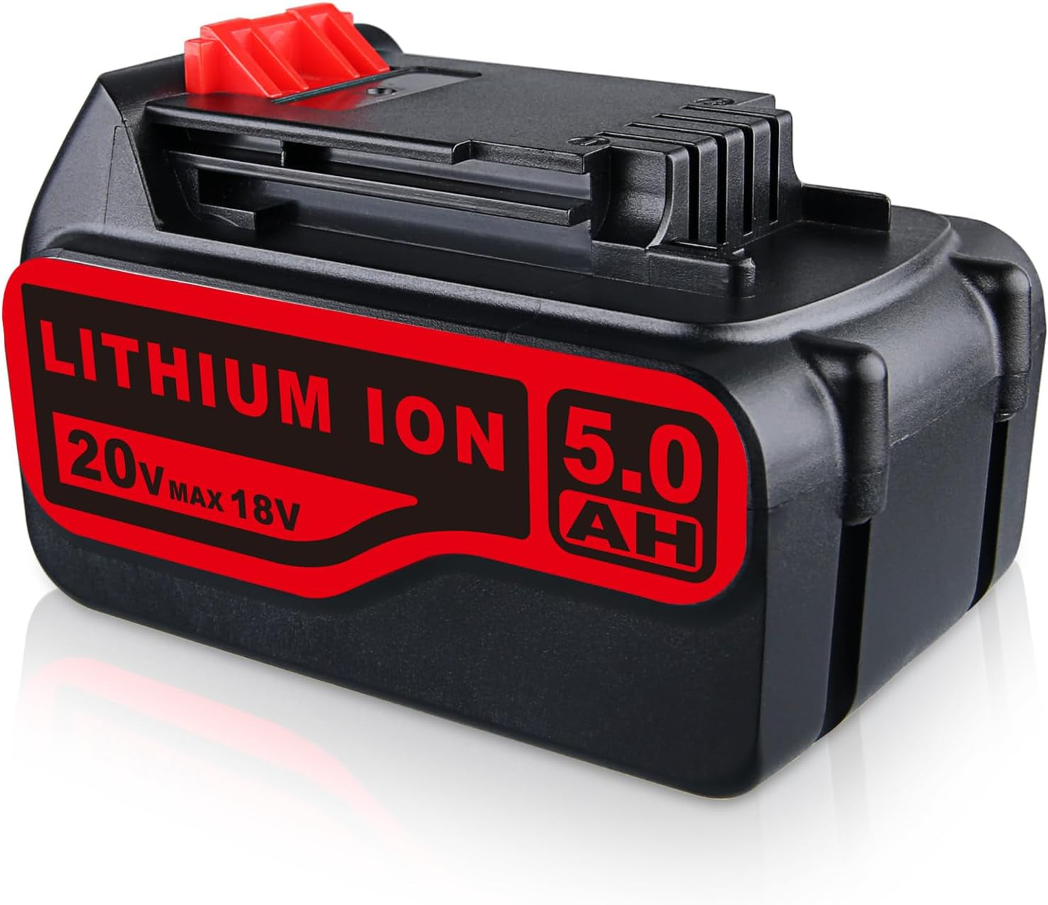 LB2X4020 5,0Ah Ersatzakku Für Black+Decker 18V Akku 20V Max Li-Ion Kompatibel Mit Black & Decker 18V/20V Maxlb20 LBX20 LBXR20 LBXR2020-OPE LBXR20B-2 LST220 BL1518 BL2018 GKC1825L GTC1850L20