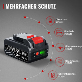5000Mah DCB200 Li-Ion Ersatzakku Für Dewalt 18V Akku 20V Max DCB180 DCB181 DCB182 DCB201 DCB203 DCB200 Mit Led-Anzeige Ersatzakku Für Dewalt Akku 18V DCD/DCF/DCG Serie Akku-Elektrowerkzeuge