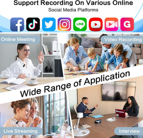 Mini Wireless Lavalier Mikrofon Für Kamera Und Computer, Arbeitszeit Bis Zu 9 Stunden, Mit Abgestufter Rauschunterdrückung, Geeignet Für Tiktok