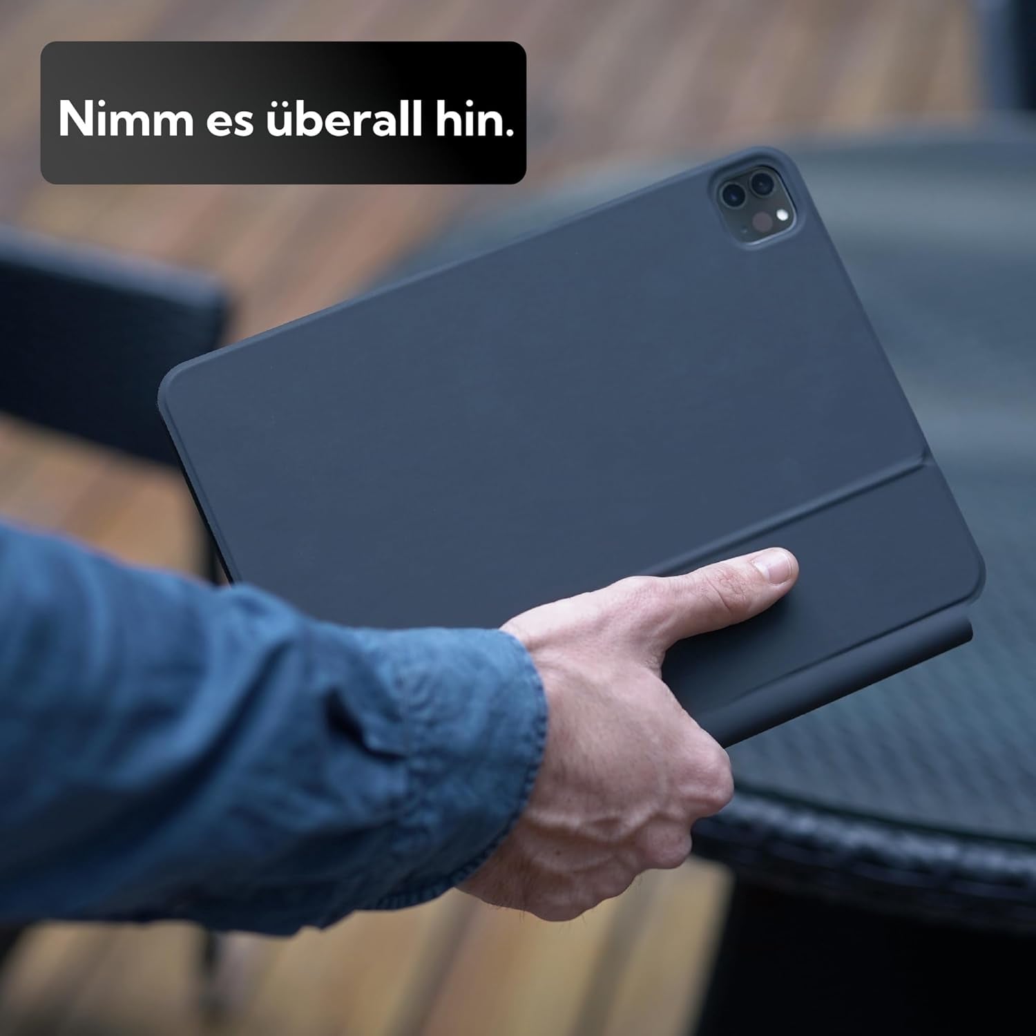 Magic Keyboard Hülle Für Ipad 10. Generation 2022 10,9 Zoll Und Ipad 11. A16 2025, Magnetische Tastaturhülle Mit Multi-Touch Trackpad, Hintergrundbeleuchtung, Leichtgewicht, QWERTZ