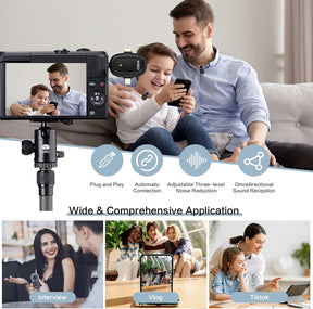 Mini Wireless Lavalier Mikrofon Für Kamera Und Computer, Arbeitszeit Bis Zu 9 Stunden, Mit Abgestufter Rauschunterdrückung, Geeignet Für Tiktok