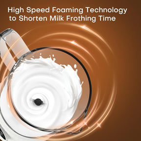 4 in 1 Milchaufschäumer Elektrisch Und Milchwärmer, Automatische Milchschäumer Für Heiß & Kalt, Elektrischer Milchaufschäumer Visuelles Glas, Schaum Maker Für Kaffee, Latte, Cappuccino, Weiß