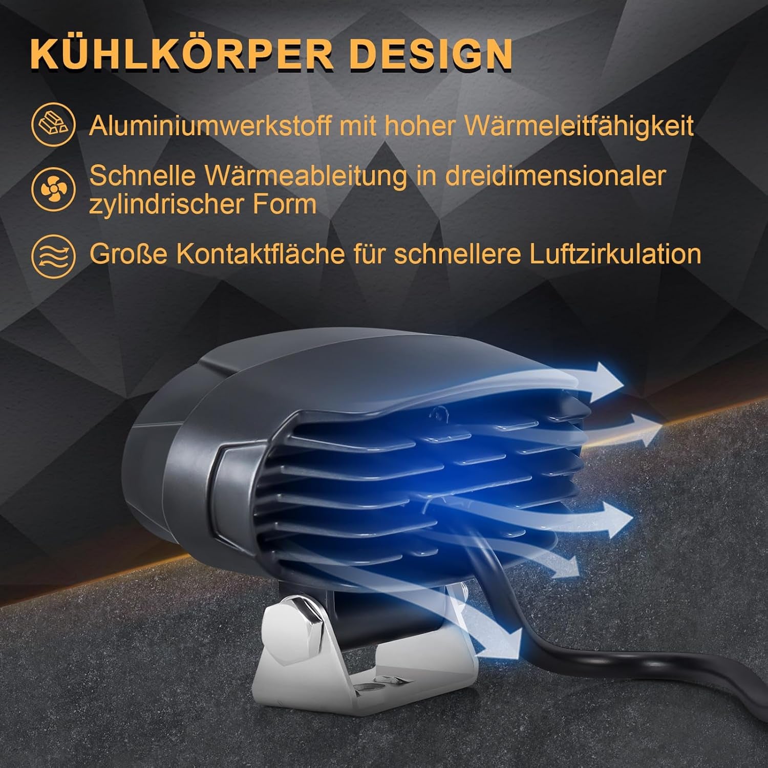 Dinfu 2Pcs 30W LED Gabelstapler Leuchtet Seitenleuchten Warnscheinwerfer Sicherheitswarnleuchte 12-80V Staplerwarnleuchte Für Autos Stapler Fahrzeug Rückwärtsfahre