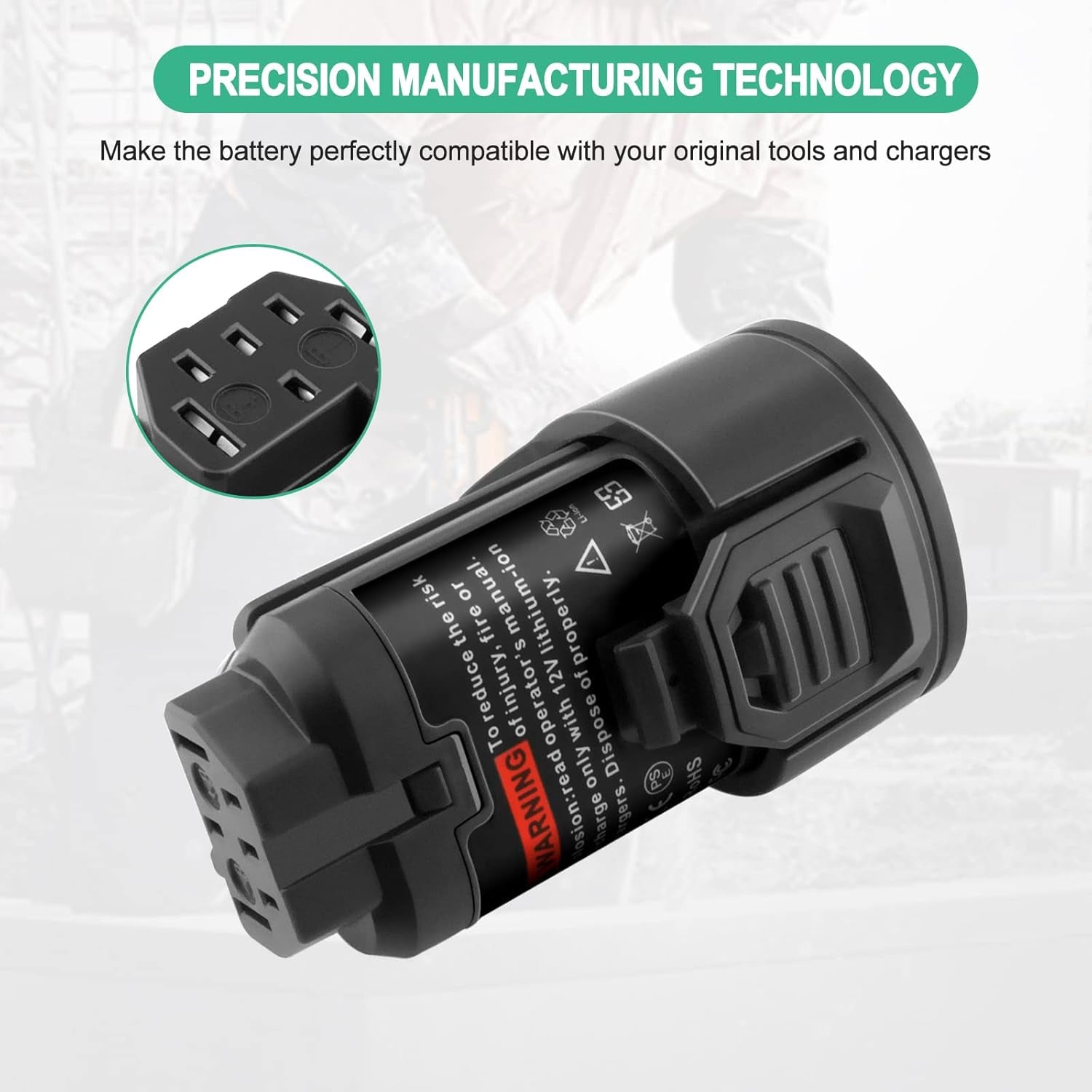 EICHXO 12V 3.0Ah Lithium L1215 Ersatzakku Kompatibel Mit AEG 12V Akku L1215 L1215P L1215R R86048 BLL12C BS12C BS12C2 BSS12C BWS12 BWS12CBWS