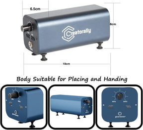 Air Assist Laser, 18L/Min Luftpumpe Für Lasergravierer Mit Speed ​​Control, Laserpumpe Für Gravur Schneide Maschine, Kompatibel Mit S9/S10/A5 PRO/A10 PRO/TTS-55 PRO, Luftstromkontroll