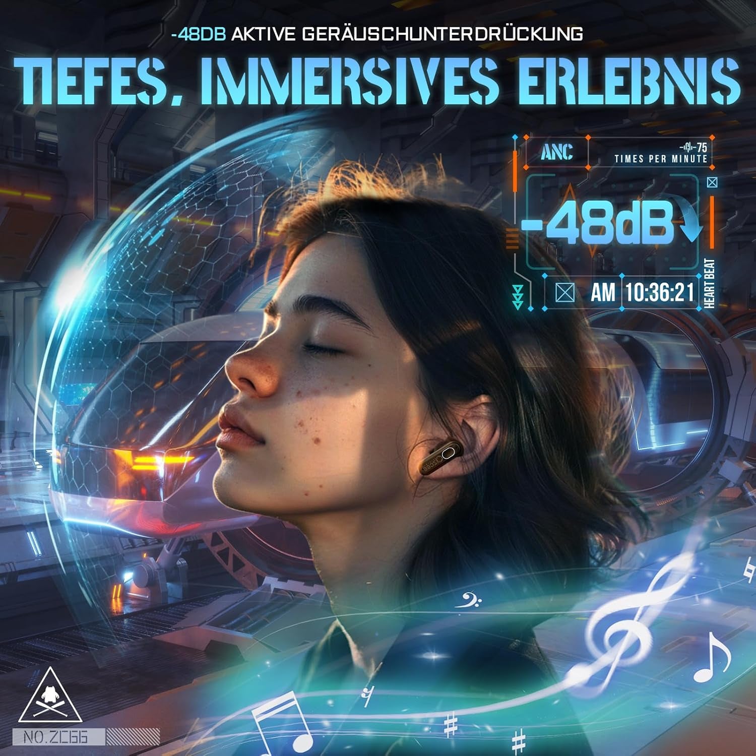 Kopfhörer Kabellos Bluetooth, Noise Cancelling Kopfhoerer, Bluetooth Kopfhörer Mit Tiefen Bässen, Kabellose Bluetooth 5.4, Rgb-Licht, in Ear Kopfhörer Für Android Ios, B5 Grau