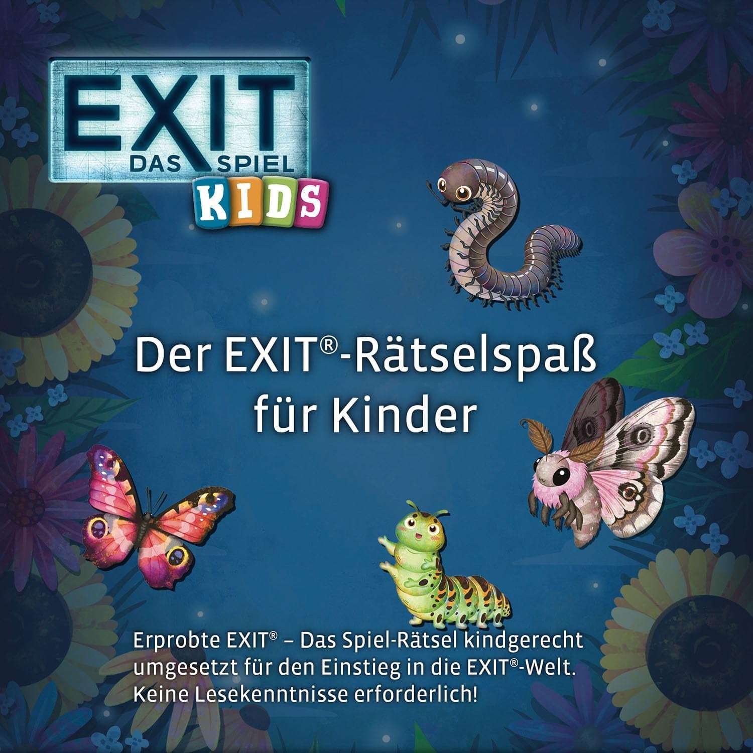 KOSMOS 684792 - EXIT® - Das Spiel Kids - Krabbeliger Rätselspaß, Ab 5 Jahre Für 1-4 Kinder, Mehrfach Spielbar, Escape Room Spiel, EXIT Game, Kinderspiel