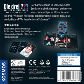 Die Drei ??? Und Der Karpatenhund Das Spiel Zum Film Von KOSMOS 684778, Für 2-4 Kinder Ab 8 Jahre, Spannendes Kinderspiel, Brettspiel, Geschenk