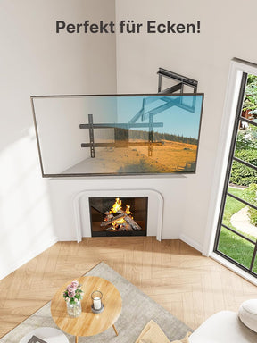 Montek Langarm-Tv-Wandhalterung Für Die Meisten 43-80-Zoll-Fernseher, Ausziehbare 42-Zoll-Tv-Wandhalterung, Schwenk- Und Neigbar, Passend Für Max. VESA 600 X 400 Mm, Bis Zu 50 Kg