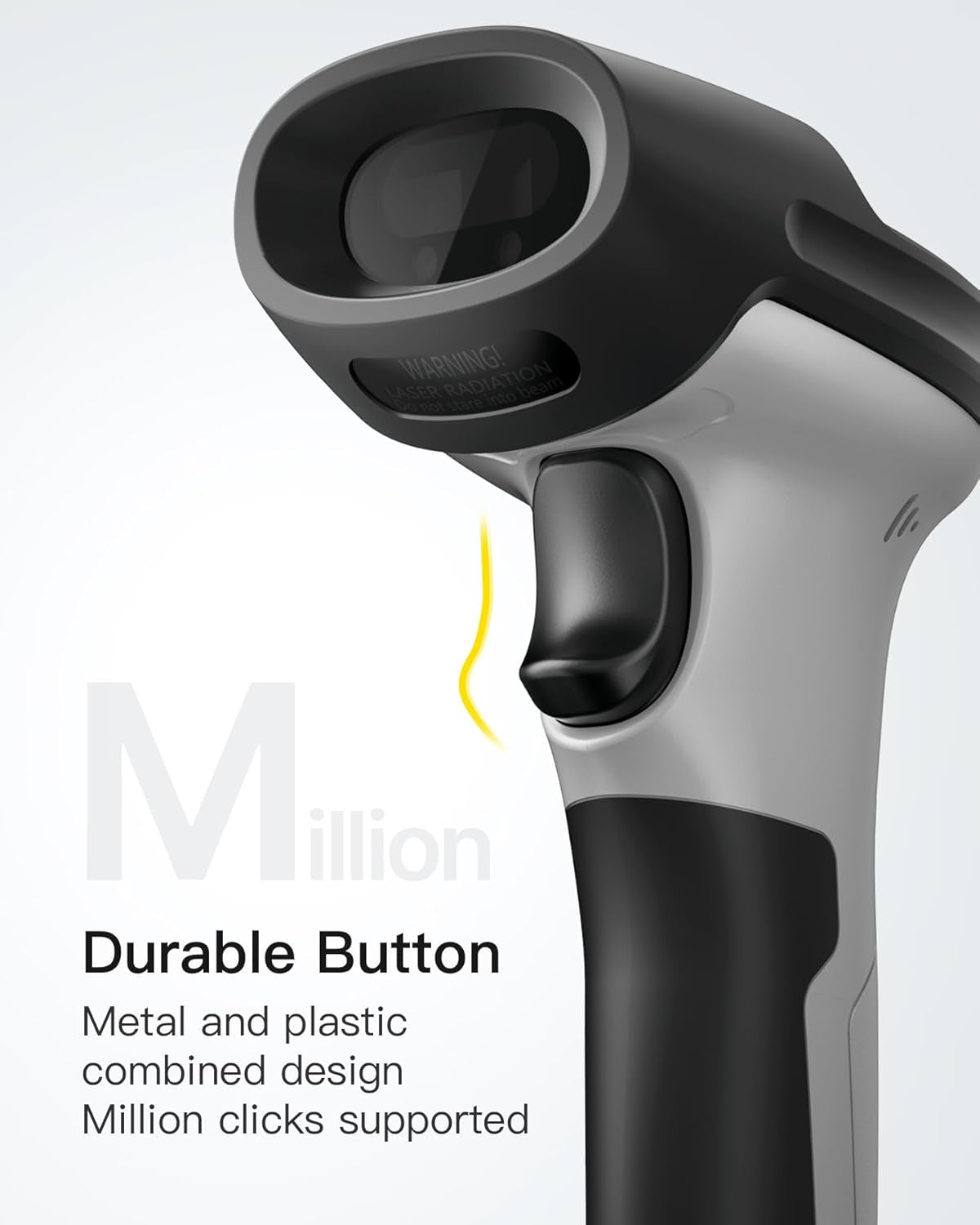 Inateck AI Barcode Scanner Bluetooth, Handheld USB Kabelloser 1D Scanner, Handscanner Mit APP Und SDK, 180 Tage Standby Mit Einer Ladung, Automatisches Schnelles Und Präzises Scannen, BCST-70 AI