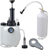 Zoomtools 3L Bremsenentlüftungsgerät Auto Bremsenentlüfter Bremsflüssigkeitswechselgerät Für E20 (Adapter Ø45Mm) | Ssigkeitspumpe Hydraulische Bremse Mit 1L Absaugbehälter