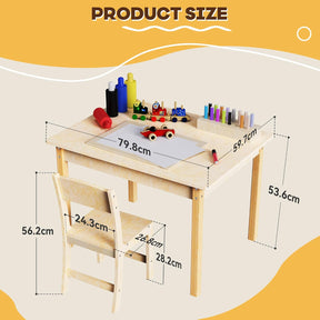 Holz Kinder Tisch- Und Stuhlset, Kleinkind Schreibtisch Und Stuhlset
