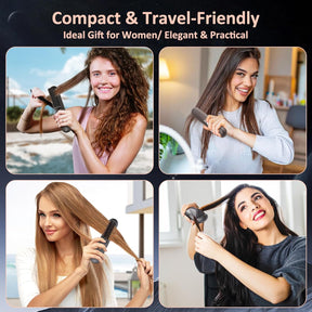 Glättbürste Kabellos,  Haarglätter Bürste 40 Millionen Negative Ionen Glättungsbürste Tragbar 5000Mah Glätteisen Für Reise Wiederaufladbare Mini Stylingbürste 3 Temperaturstufen Glättungskamm