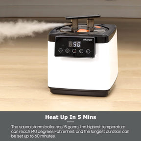 WILLOWYBE Tragbare Dampfbadsauna Mit Bluetooth-Steuerung, Dampfer, Körperzelt, Klappstuhl | Persönliches Heim-Spa