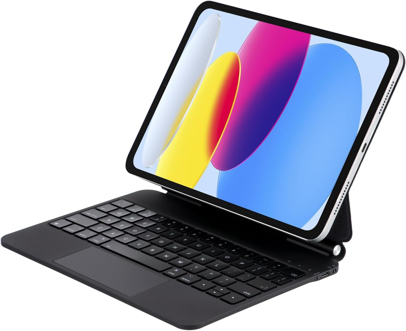 Magic Keyboard Hülle Für Ipad 10. Generation 2022 10,9 Zoll Und Ipad 11. A16 2025, Magnetische Tastaturhülle Mit Multi-Touch Trackpad, Hintergrundbeleuchtung, Leichtgewicht, QWERTZ