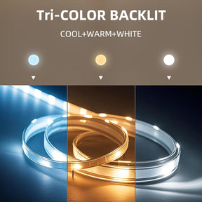 Hansong Hollywood Spiegel Mit Beleuchtung, Dimmbar, Hintergrundbeleuchtung + Frontbeleuchtung, Make up Spiegel Mit Beleuchtung Für Die Wand, Memory-Funktion, Gehärtetes Glas