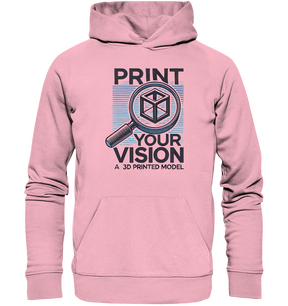 Kreative Hoodies mit dem Design „Print your Vision“  - Organic Hoodie