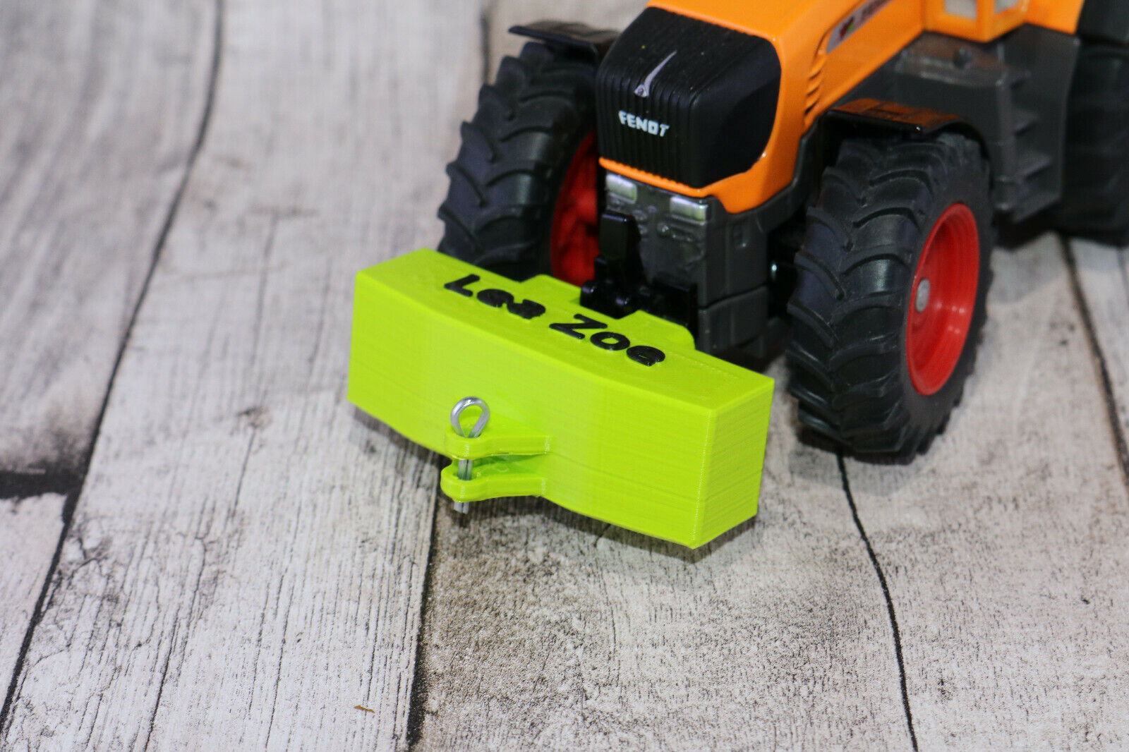 Front Gewicht mit individueller Namens Gravur 3D Druck passend für z.B. Siku Modelle 1:32