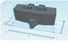 Front Gewicht mit individueller Namens Gravur 3D Druck passend für z.B. Siku Modelle 1:32